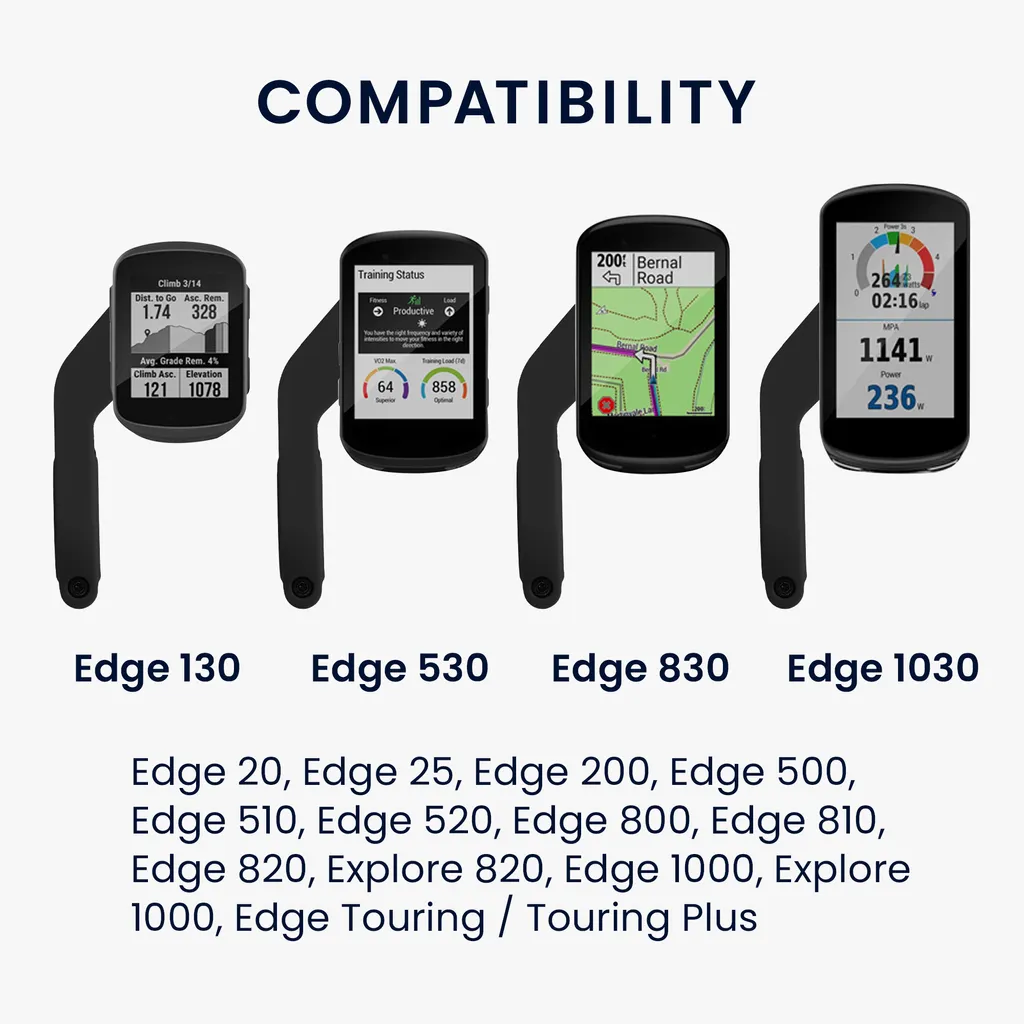 kwmobile Fahrrad Halterung kompatibel mit Garmin Edge - GPS Fahrradhalterung Kunststoff